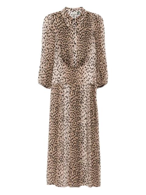 RIXO "Izzy" Dress Antelope Spot Black