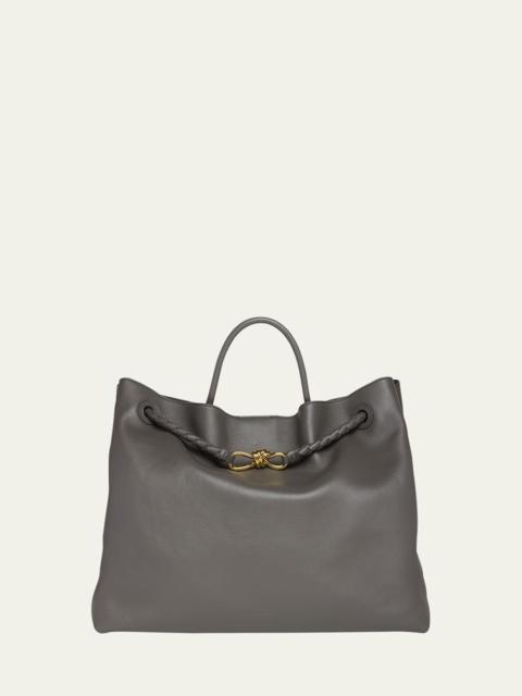 Bottega Veneta Large Andiamo Leather Top-Handle Bag