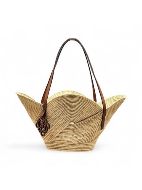 Loewe x Paula’s Ibiza Petal Anagram Raffia Basket Tote Bag Beige