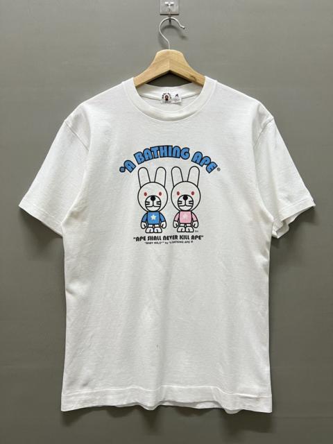 A BATHING APE® Vintage 00’s Bape Milo Rabbit Couple Tee Japan Streetwear