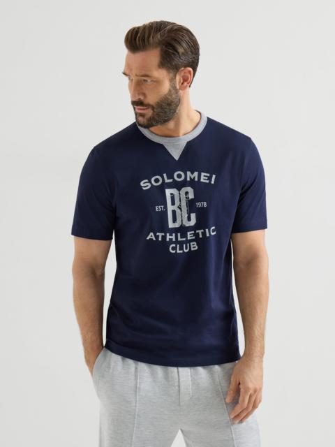 Brunello Cucinelli Cotton jersey T-shirt with print