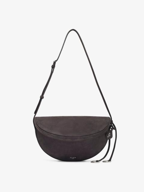 Alaïa Hip east west grey nubuck bag