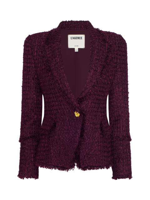 L'AGENCE Kaisley Tweed Blazer