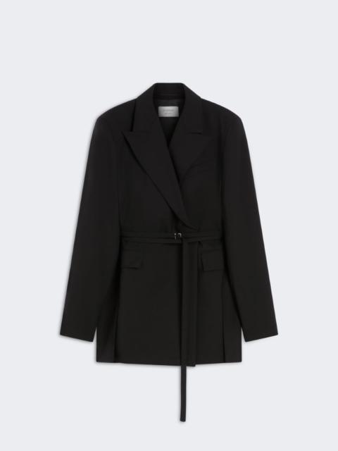 Sportmax Long double-breasted wool blazer