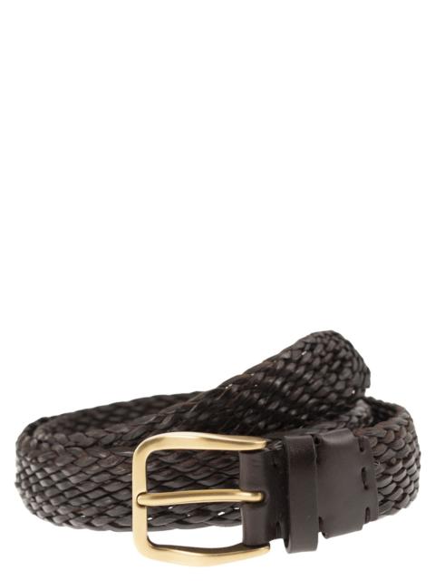 Brunello Cucinelli Brunello Cucinelli Men Braided Calfskin Belt