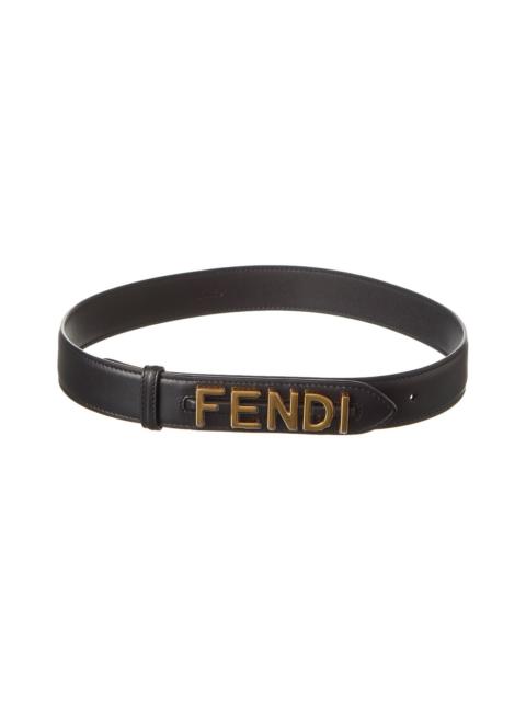 FENDI FENDI Fendigraphy Leather Belt