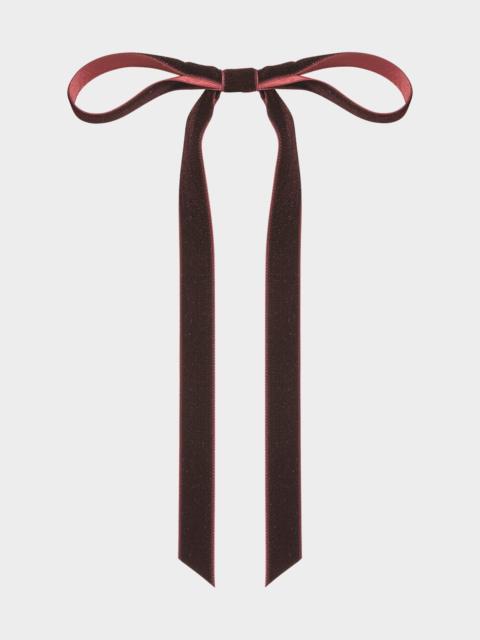 Jennifer Behr Aida Velvet Bow Barrette