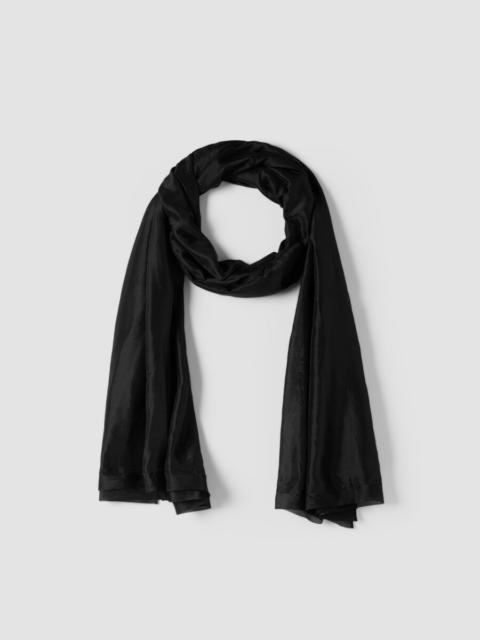 EILEEN FISHER Washed Transitional Silk Parachute Scarf