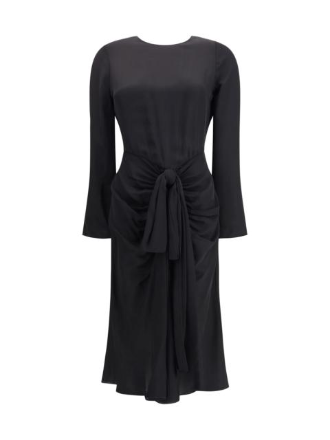 Alaïa Alaïa Draped Viscose Dress Black Women