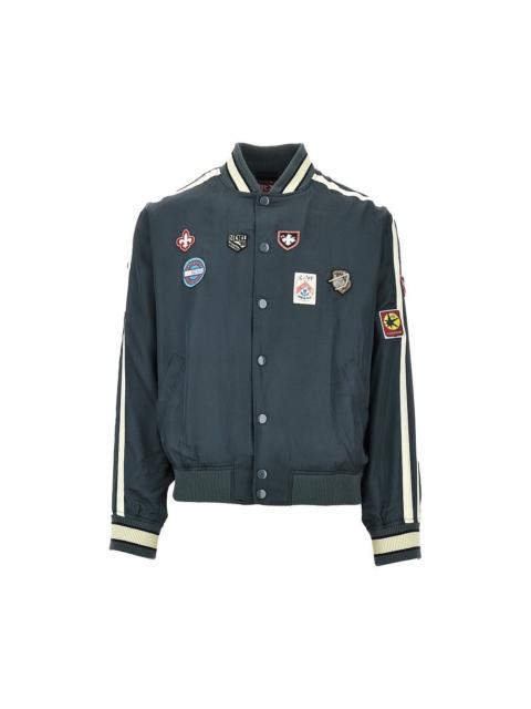 Diesel Diesel Men Satin Track Jacket With Patches