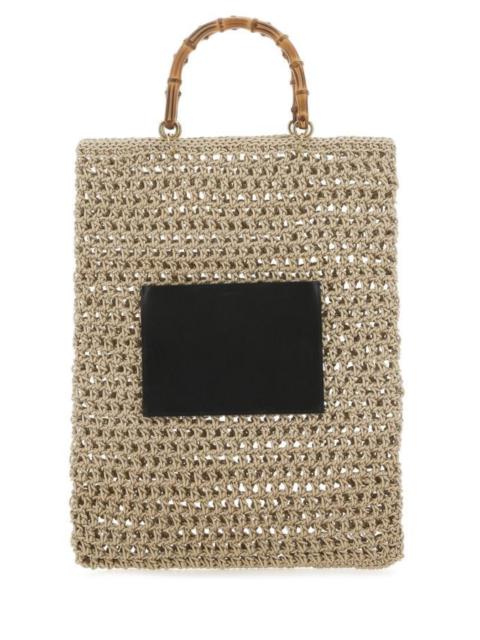 Jil Sander JIL SANDER Beige Rope Medium Shopping Bag