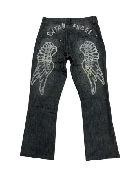 Japanese Brand - Hiro Co Japan Satan Angel Distressed Denim
