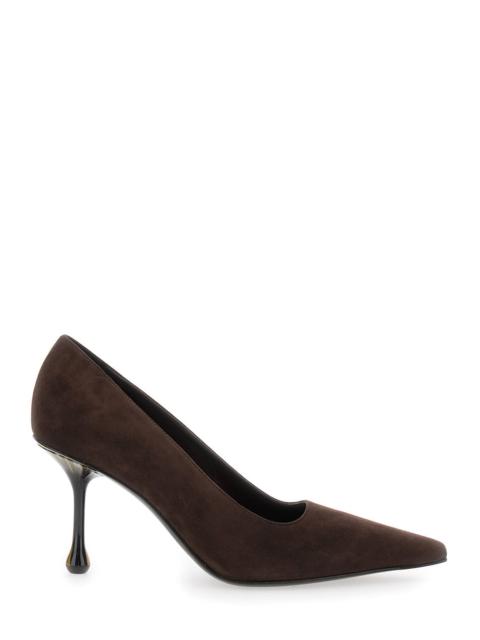 JIMMY CHOO Jimmy Choo Women Pumps 'Ixia' With High Sculpted Heel In Brown Suede For Women
