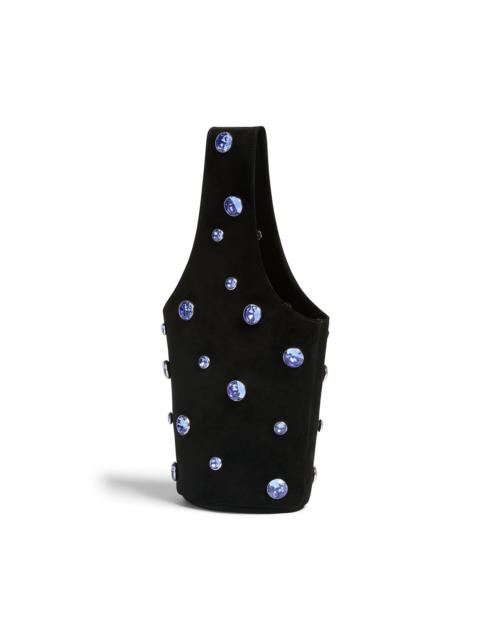 KHAITE Livia Small Suede Bag black