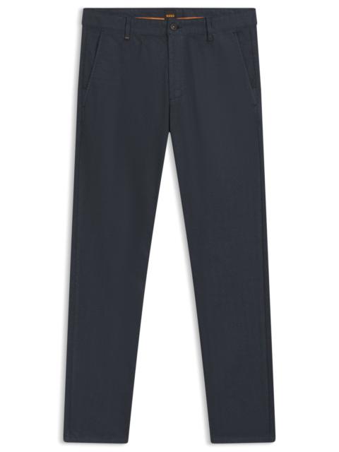BOSS SLIM-FIT PANTS IN STRETCH COTTON