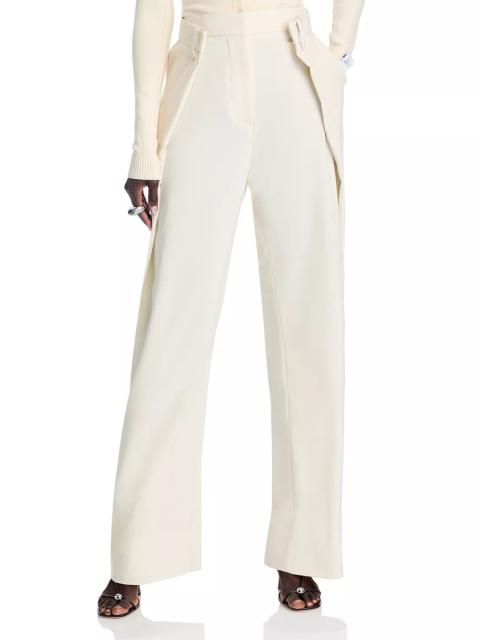 rokh Pleated Wide Leg Pants