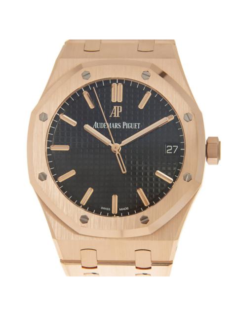 Audemars Piguet Audemars Piguet Royal Oak Black Dial Automatic Men's 18kt Rose Gold Watch 15500OR.OO.1220OR.01