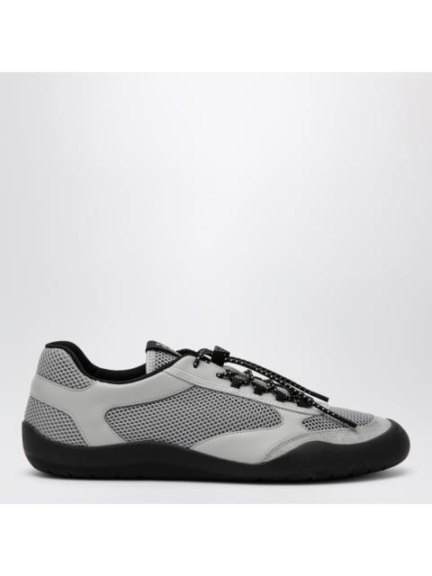 Prada Prada Grey Speedrock Sneakers In Leather And Mesh Fabric Men