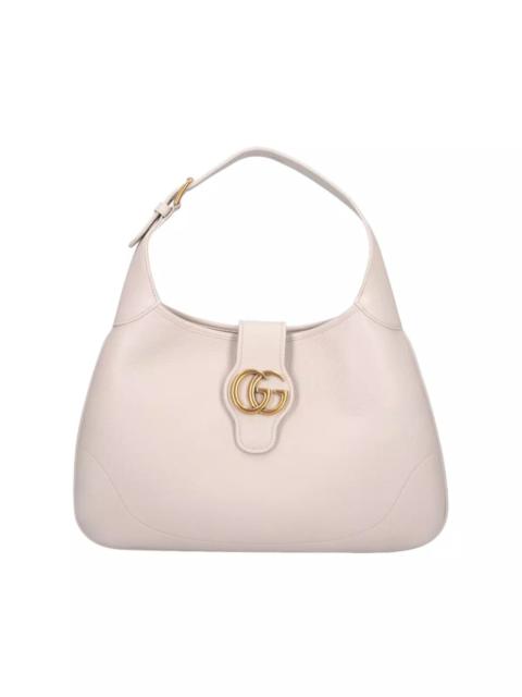 GUCCI Gucci Aphrodite Medium White Leather Shoulder Bag New