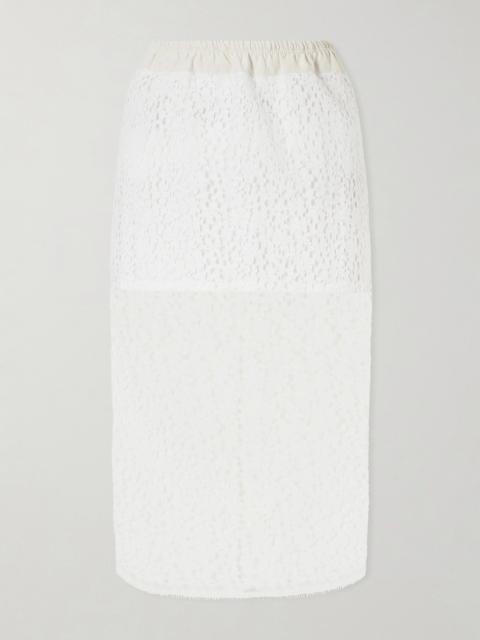 MARIA McMANUS Cotton-lace Midi Skirt