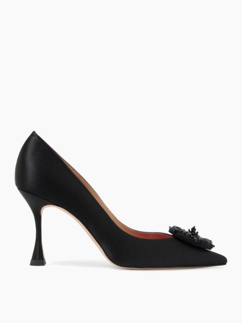 CAROLINA HERRERA Classic Satin Pump with Embellishment