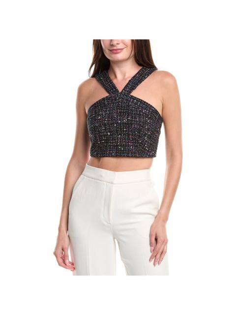 Sandro Sandro Tweed Halter Top