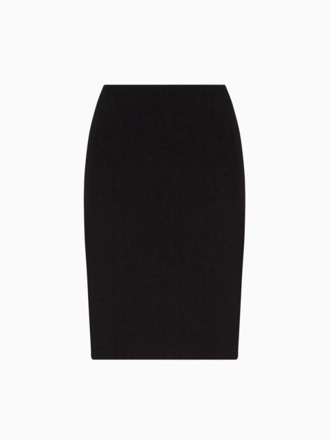 GIORGIO ARMANI Silk cady tube skirt