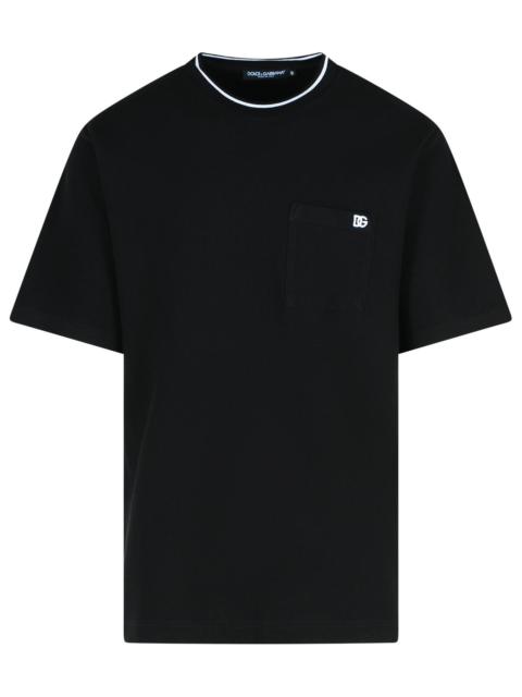 Dolce & Gabbana Dolce & Gabbana Black Cotton T-Shirt Men
