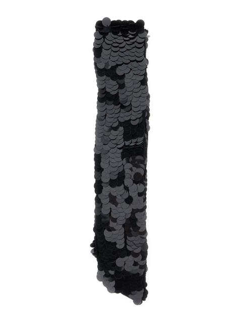 Other Designers P.A.R.O.S.H. Women Paillettes Gloves With Elastane And Polyamide In Black Unisex