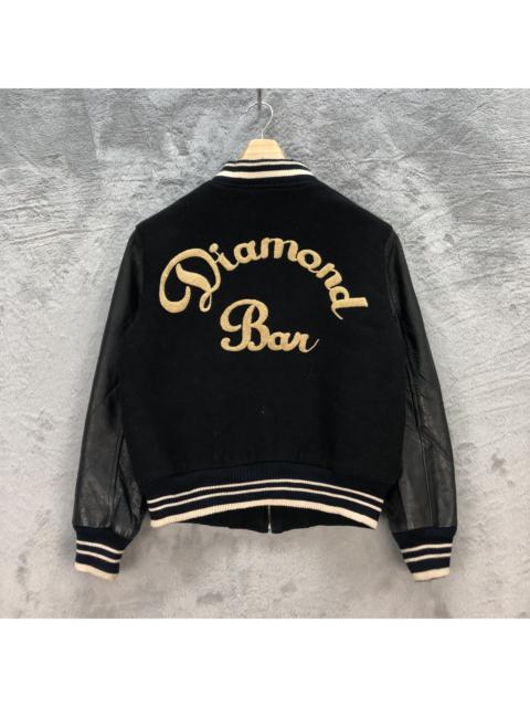 Other Designers Cycle - VINTAGE CYCLE DIAMOND BAR WOOL LEATHER VARSITY #6577-74