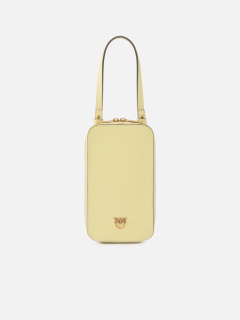 PINKO ZIP-AROUND LEATHER SMARTPHONE CASE