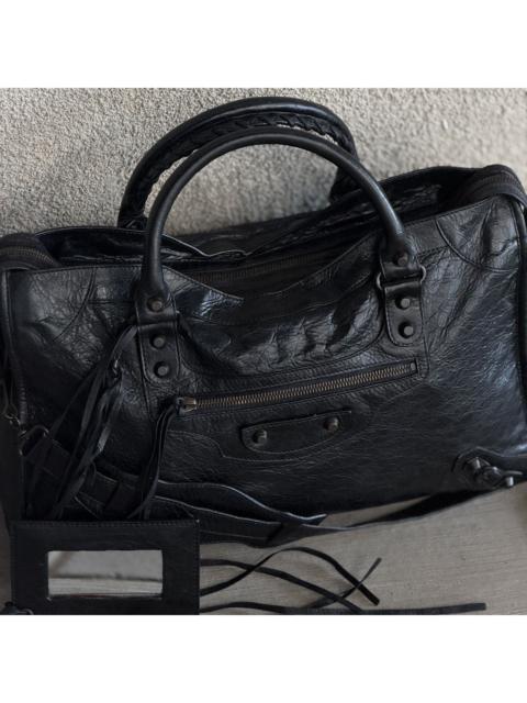 BALENCIAGA S/S 2012 Le City Lambskin Leather Motorcycle City Bag