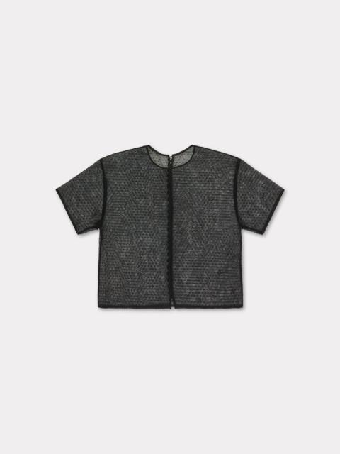 KENZO Cropped top in plumetis