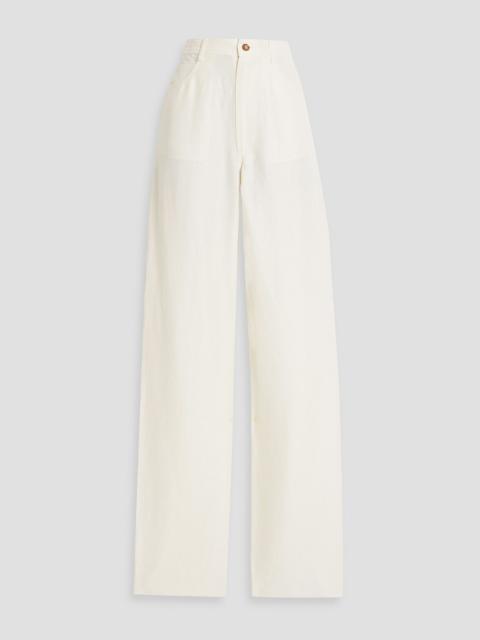 Loulou de Saison Peran slub woven straight-leg pants