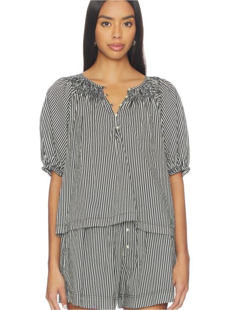 THE GREAT. The Smocked Sleep Top