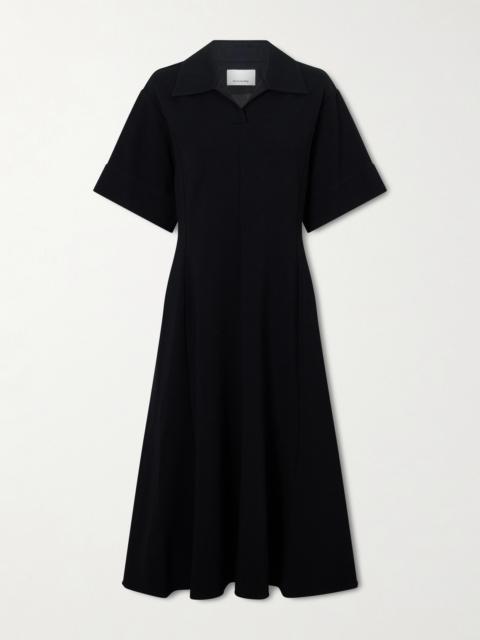 Jil Sander Paneled Crepe Midi Dress