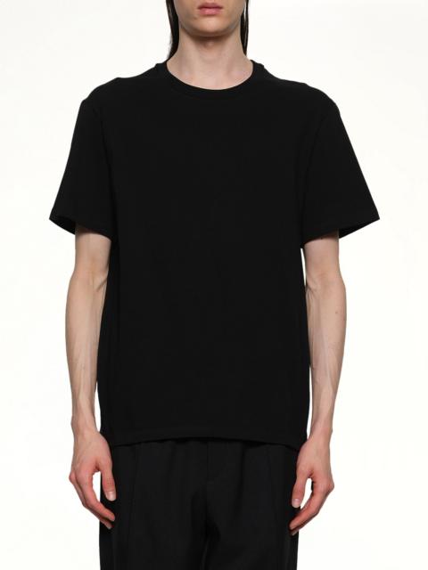 Jil Sander Leather Patch T-Shirt in Black