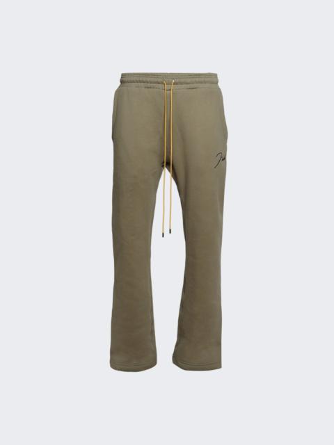 Rhude Classique Sweatpant Moss Green And Black