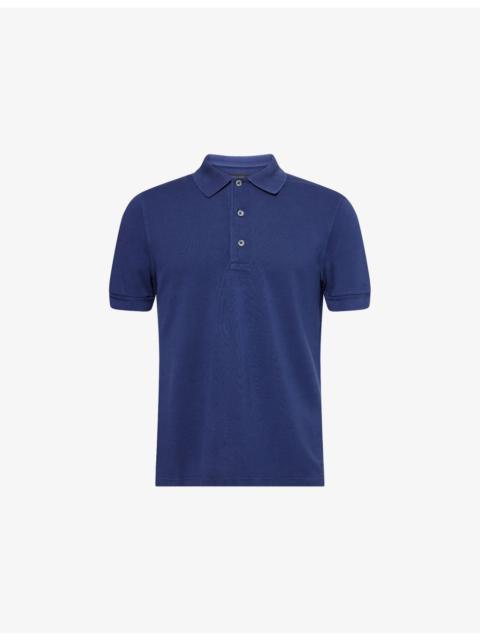 TOM FORD Short-Sleeve Lyocell-Cotton Piquet Polo Shirt