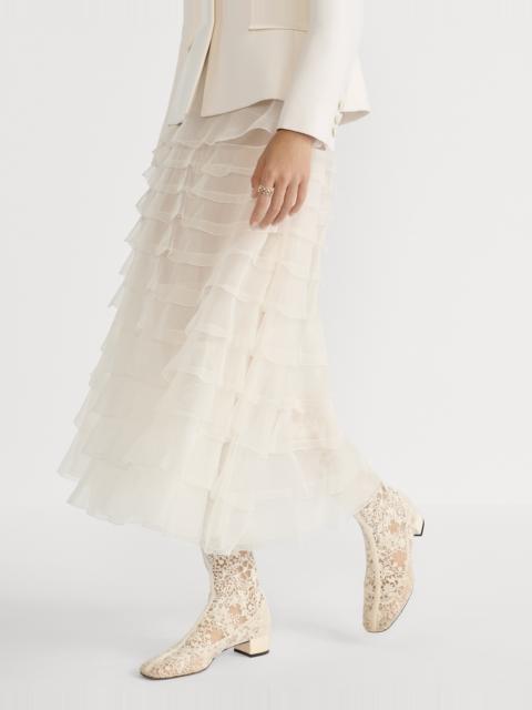 Dior Mid-Length Ruffled Skirt