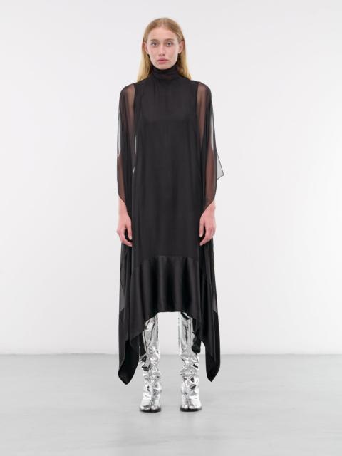 ALAINPAUL Draped Silk Dress