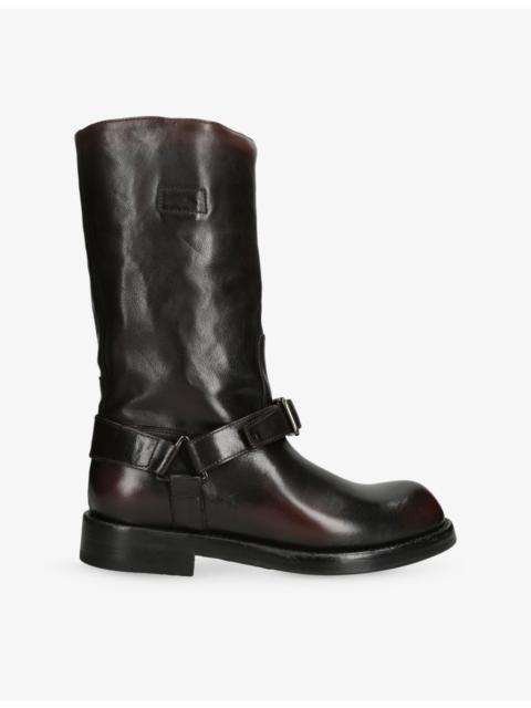 OFFICINE CREATIVE Beryl 010 Leather Calf-Length Boots