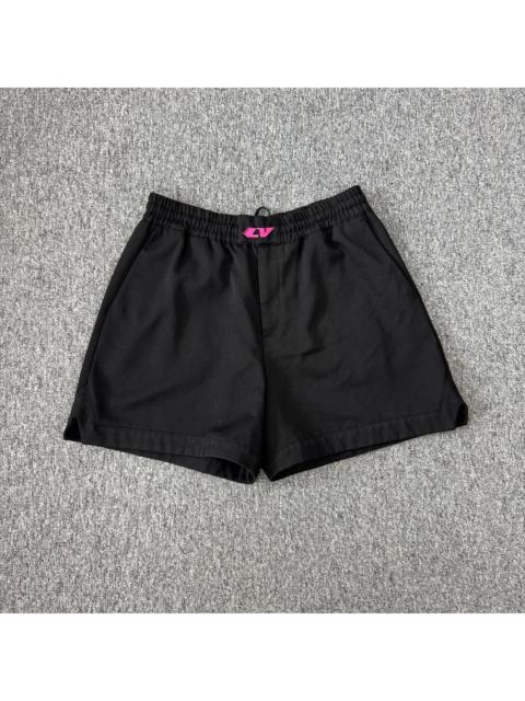 Louis Vuitton Louis Vuitton LV black and pink embroidered logo shorts