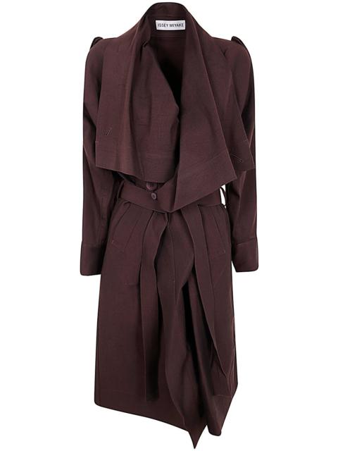 Issey Miyake Women Enclothe Washi & Wool Coat