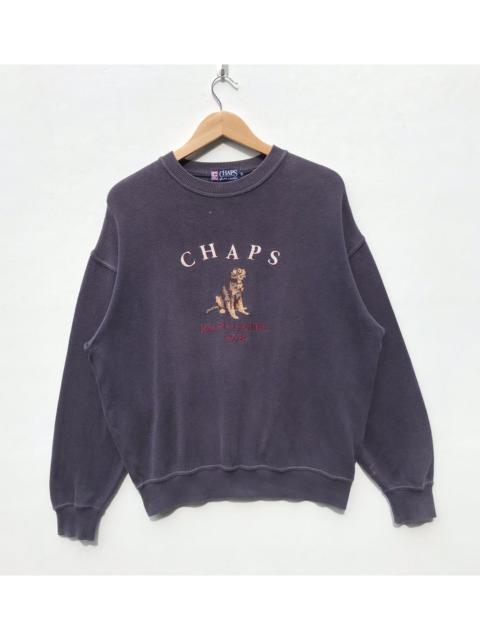Other Designers Polo Ralph Lauren - Vintage Chaps Ralph Lauren 1978 Dog Sweatshirt Sun Faded