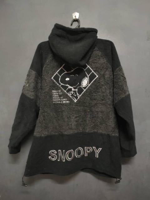 Other Designers Peanuts - Vintage Snoopy Peanut Embroidered Fleece Hoodie