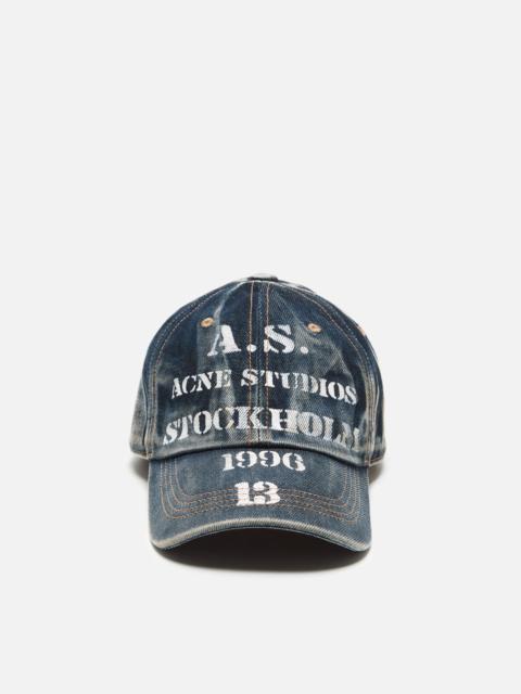 Acne Studios Logo cap - Mid blue