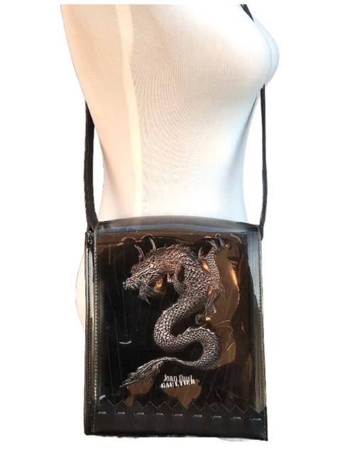 Jean Paul Gaultier Jean Paul Gaultier rare dragon‑pattern PVC transparent jelly cross‑body bag