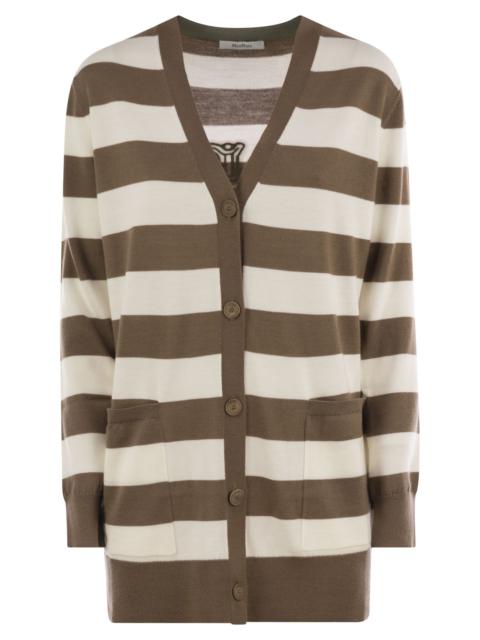 Max Mara Maxmara Women Fiemme - Long Striped Wool Cardigan