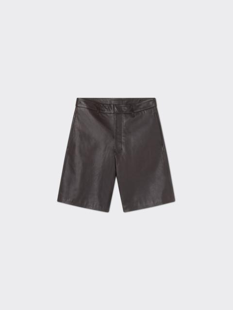 Lemaire Leather shorts